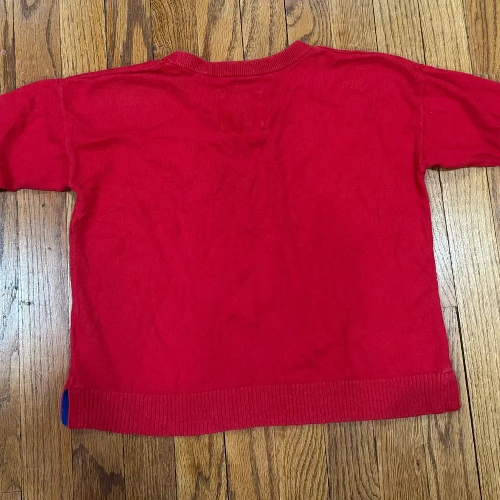 Abercrombie & Fitch Red Cashmere Wool Blend Crewneck Sweater Women’s Size XS
